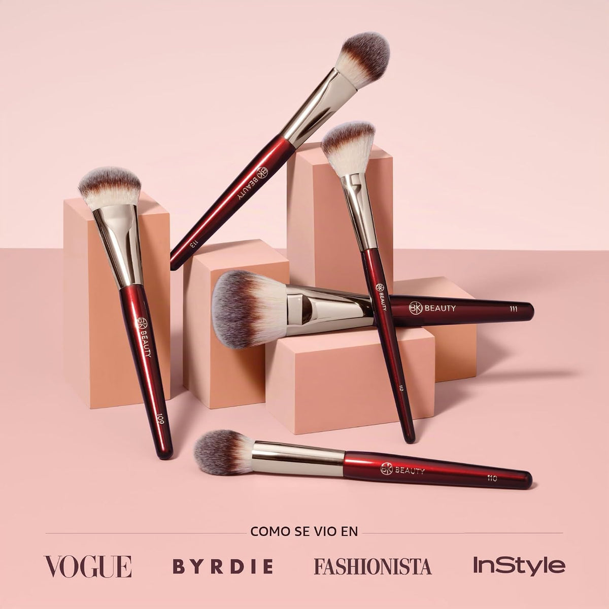 BK BEAUTY - CORE LINE EXTENSION FACE SET (5PC) - Juego de brochas d...
