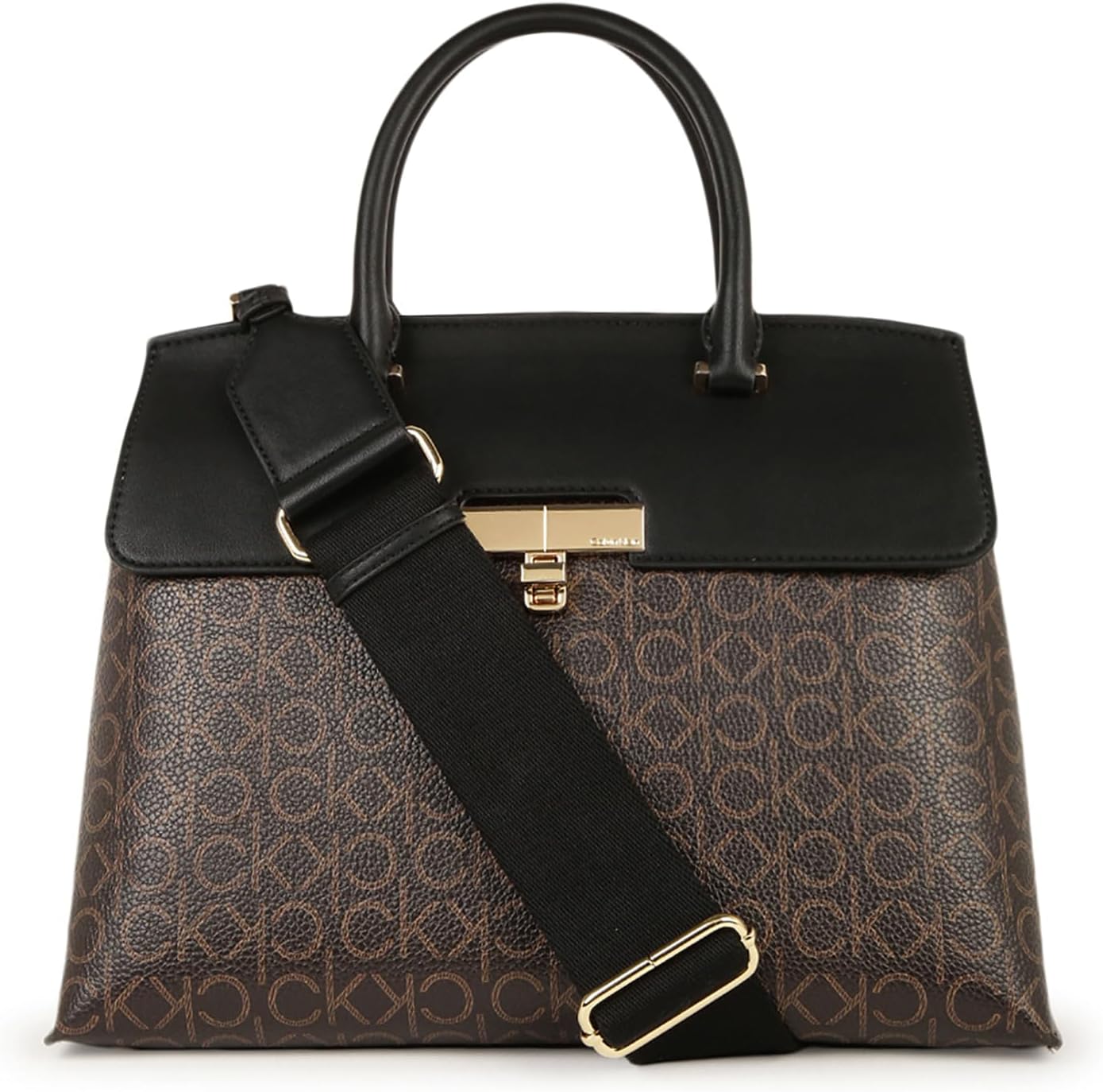 Bolso Calvin Klein Becky con cierre de bloqueo giratorio para mujer...