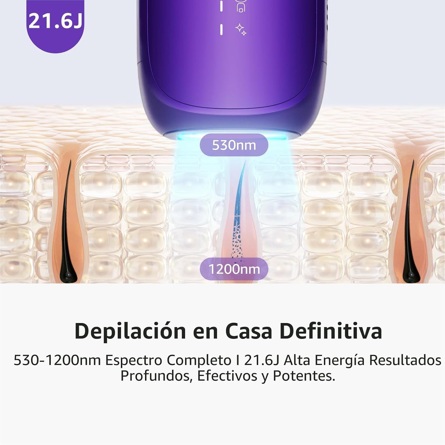 Dispositivo de depilación láser IPL para mujeres: depilación perman...