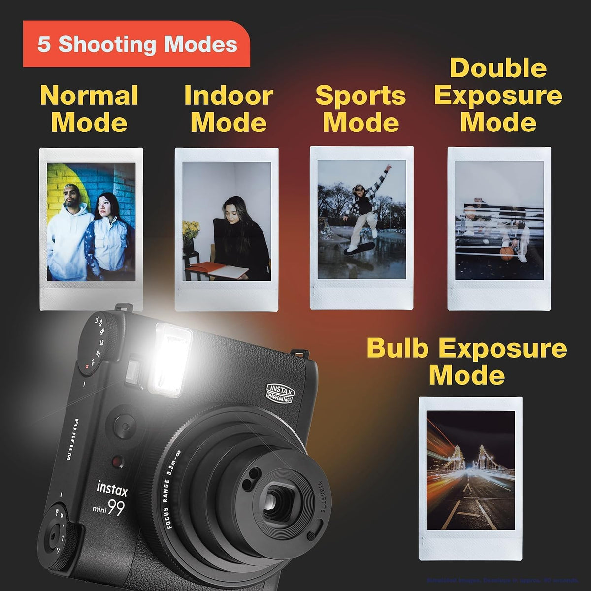 Fujifilm Instax Mini 99 Cámara de película instantánea (paquete con...