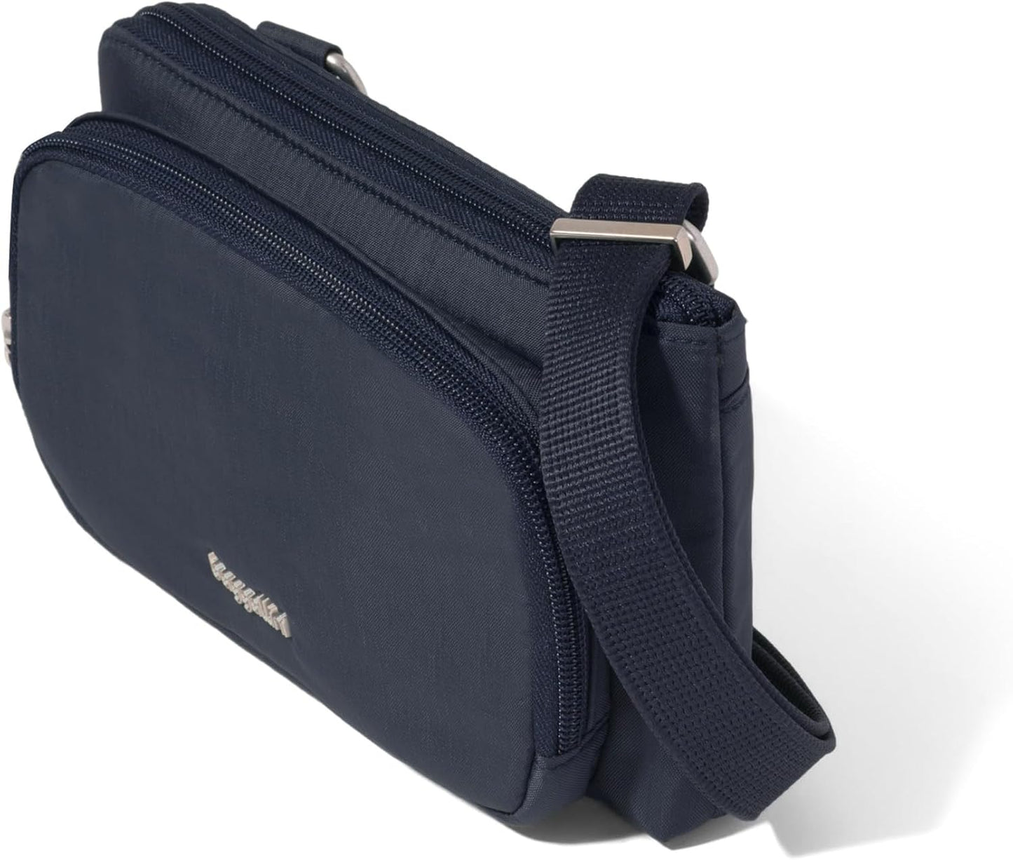Securtex - Mini cartera cruzada antirrobo, ligera, 8.4 x 4.5 pulgad...