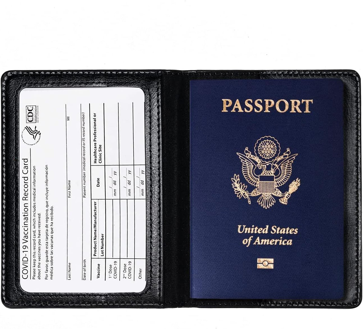 2 piezas de soportes para pasaporte, cartera ultra delgada para pas...