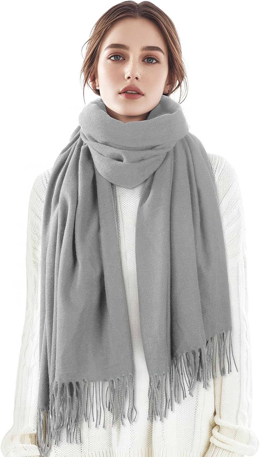 Premillow Bufanda de invierno para mujer, chal de pashmina, bufanda...