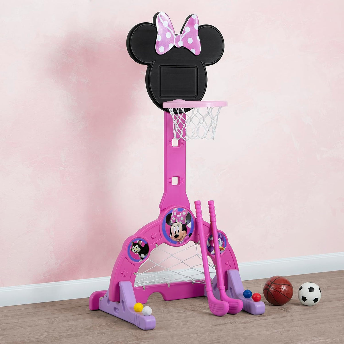 Delta Children Disney Minnie Mouse Centro Deportivo 4 en 1 \u2013 A...