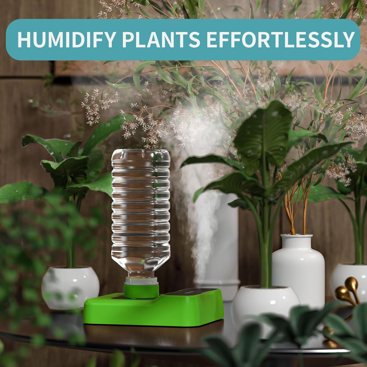 HOMDIS Humidificador de viaje, humidificador portátil para plantas,...