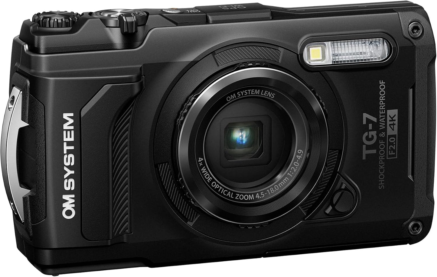 OM SYSTEM Olympus Tough TG-7 - Cámara subacuática negra, impermeabl...