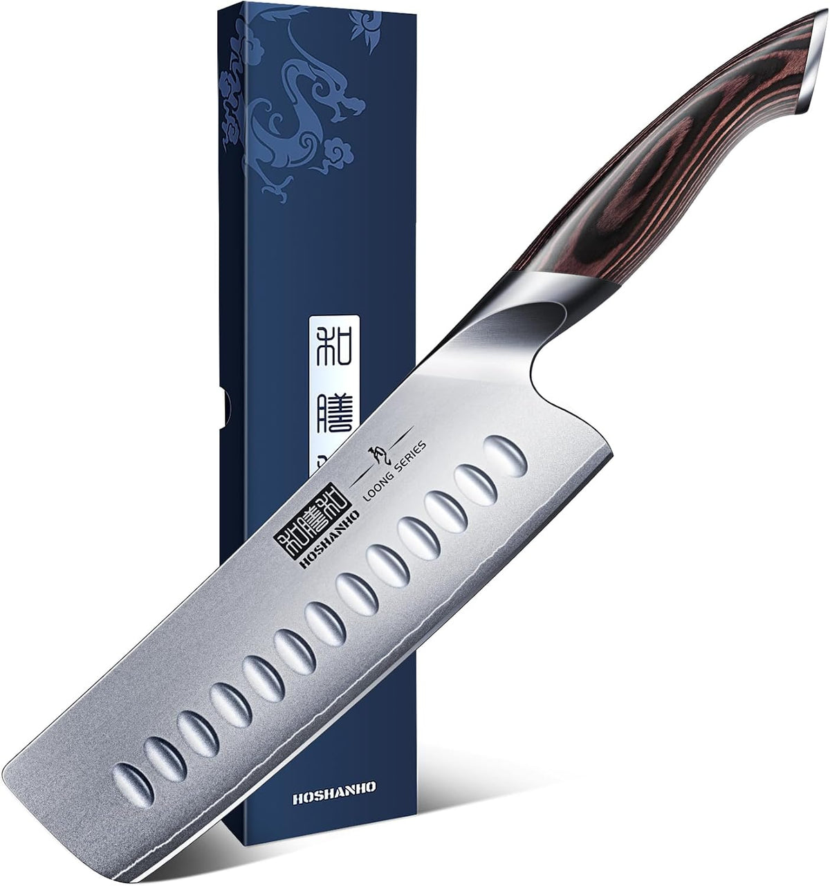 HOSHANHO Cuchillo Nakiri de 7 pulgadas, cuchillo de chef japonés de...