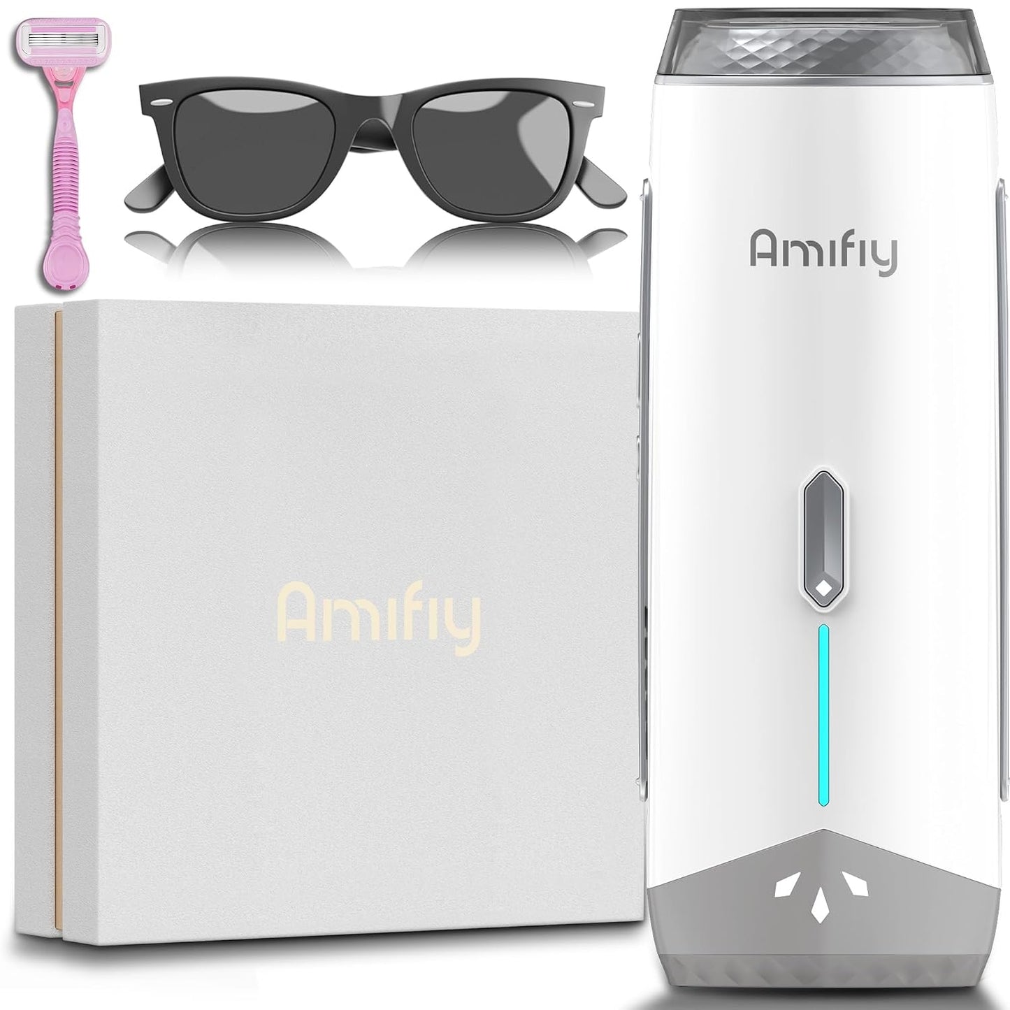 Dispositivo de depilación IPL de uso doméstico Amifiy con enfriamie...