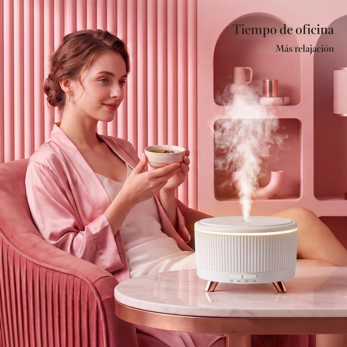 COOKMEX difusor del aceite esencial de 16.9 fl oz, difusor ultrasón...