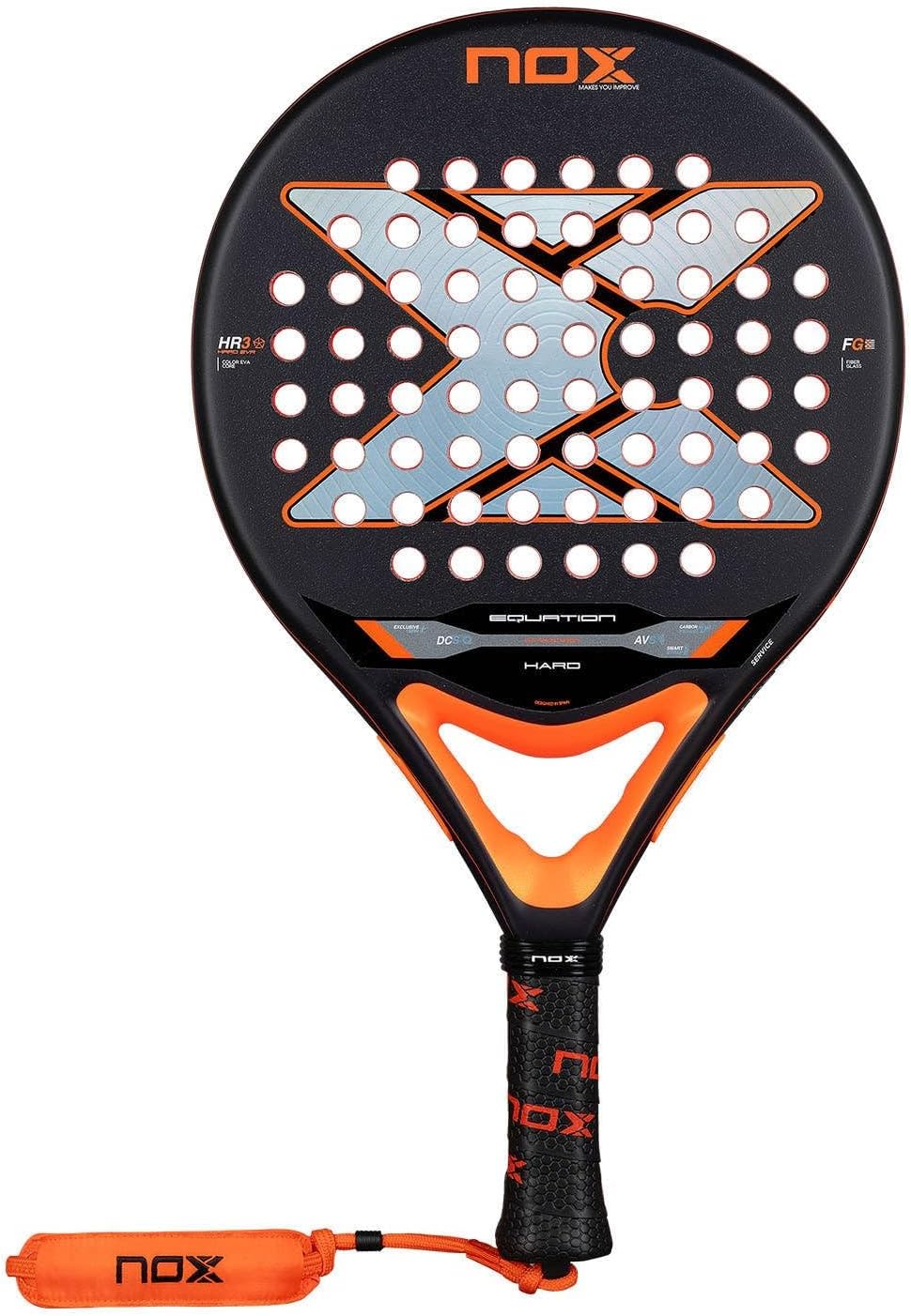 NOX Raqueta de pádel Ecuación Hard 2026 | Pala Padel de Forma Redon...