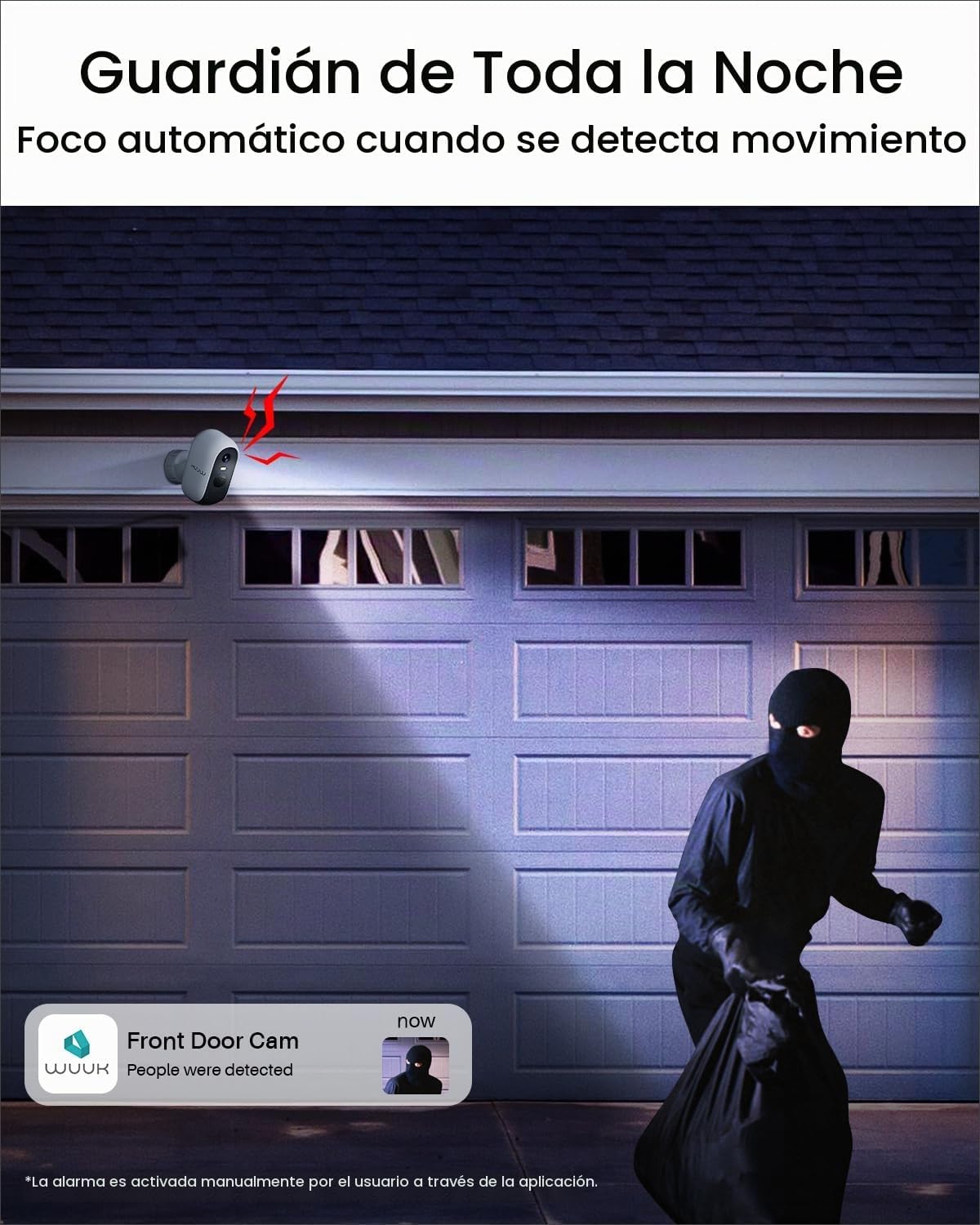 WUUK Cámaras de seguridad inalámbricas al aire libre 2K, sistema de...