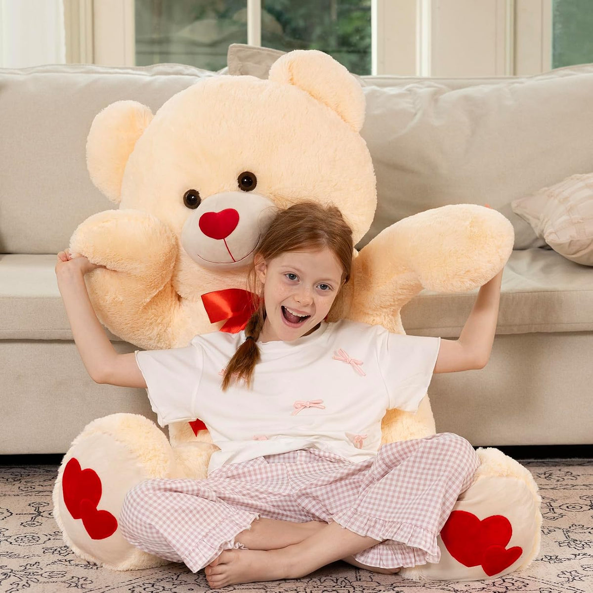 MaoGoLan Oso de peluche gigante de 47 pulgadas, animal de peluche g...