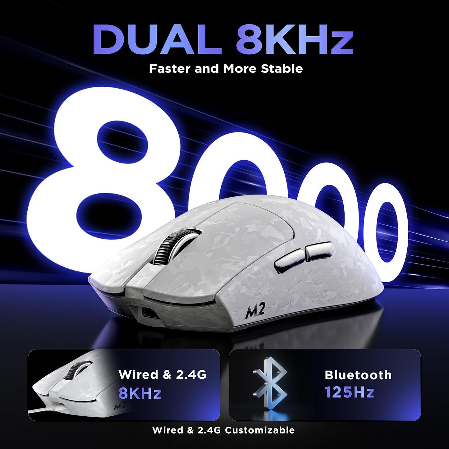 YUNZII Teclado mecánico inalámbrico B98 PRO (azul, interruptor de l...
