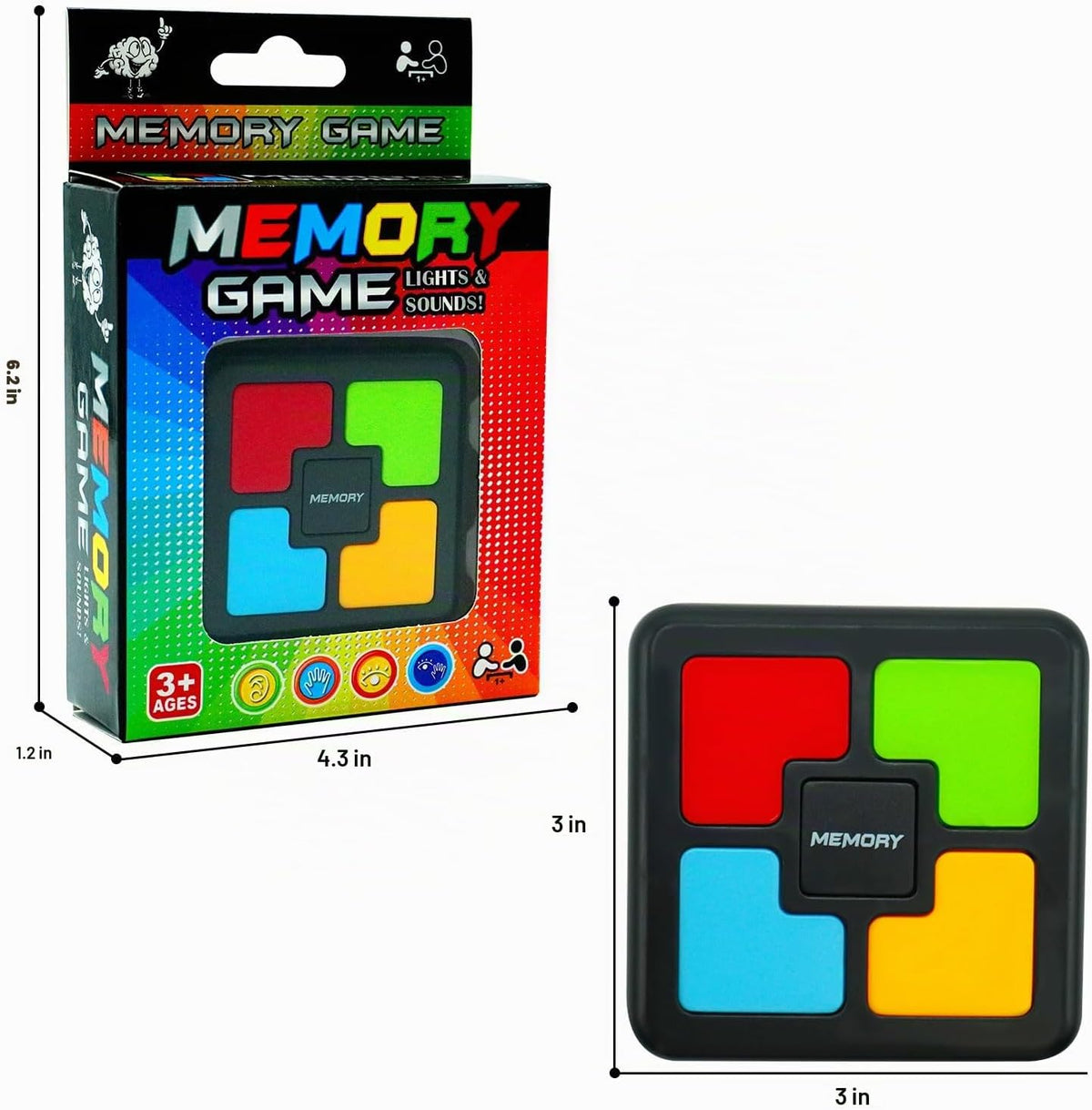 Juegos de Memoria Portátiles Gelabur para Niños de 4 a 8 años, Jugu...