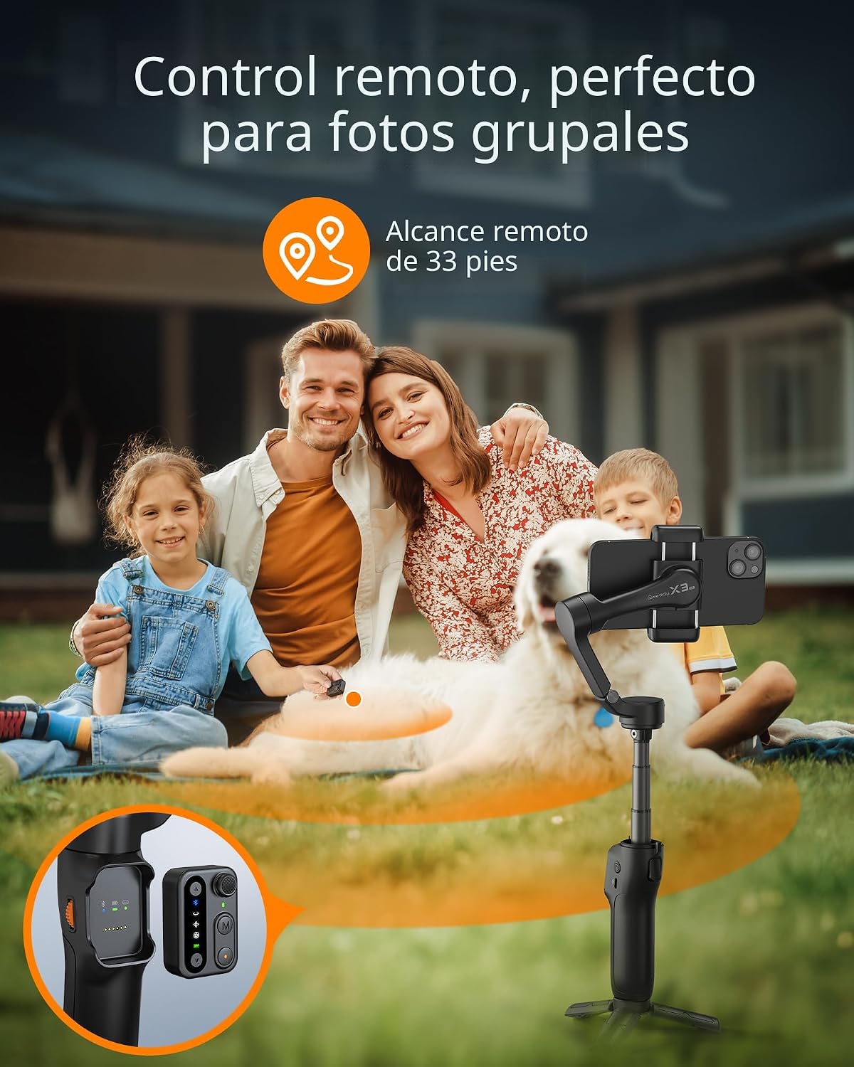 Estabilizador de cardán iSteady X3 SE Plus de hohem para iPhone, ca...
