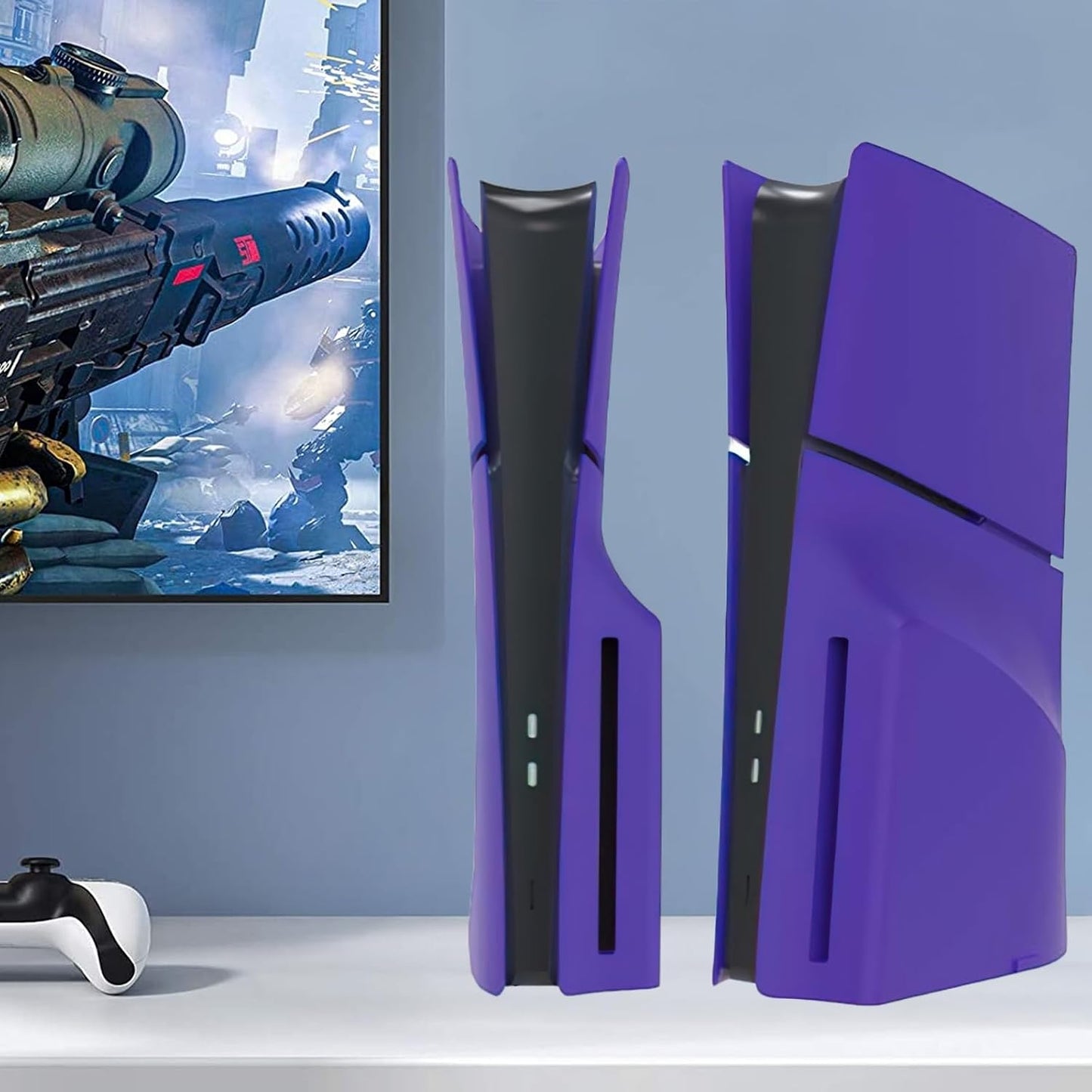 5 placas frontales para PS5 Slim Disc y edición digital, paneles de...