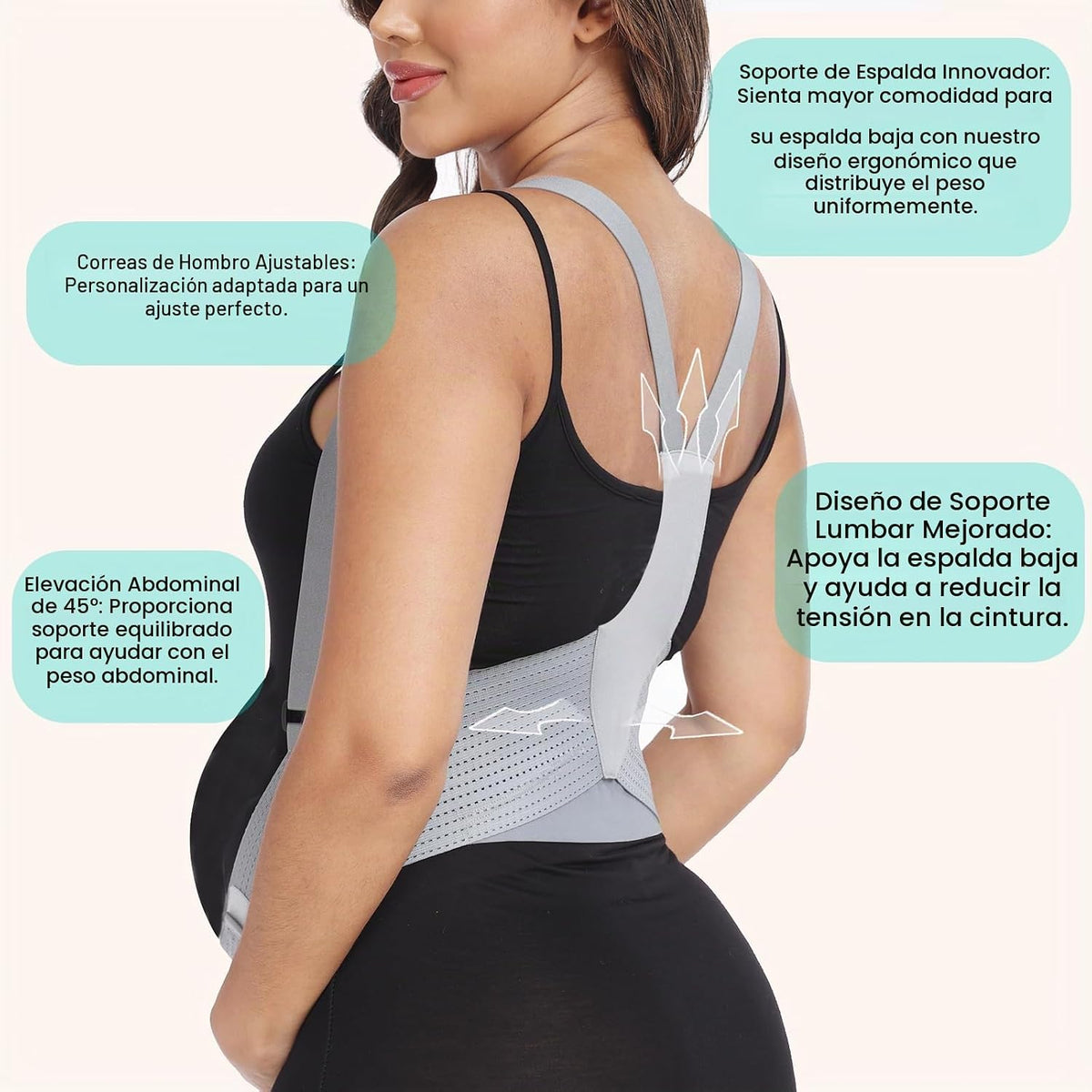 Bandas para el vientre para mujeres embarazadas Cinturón de materni...