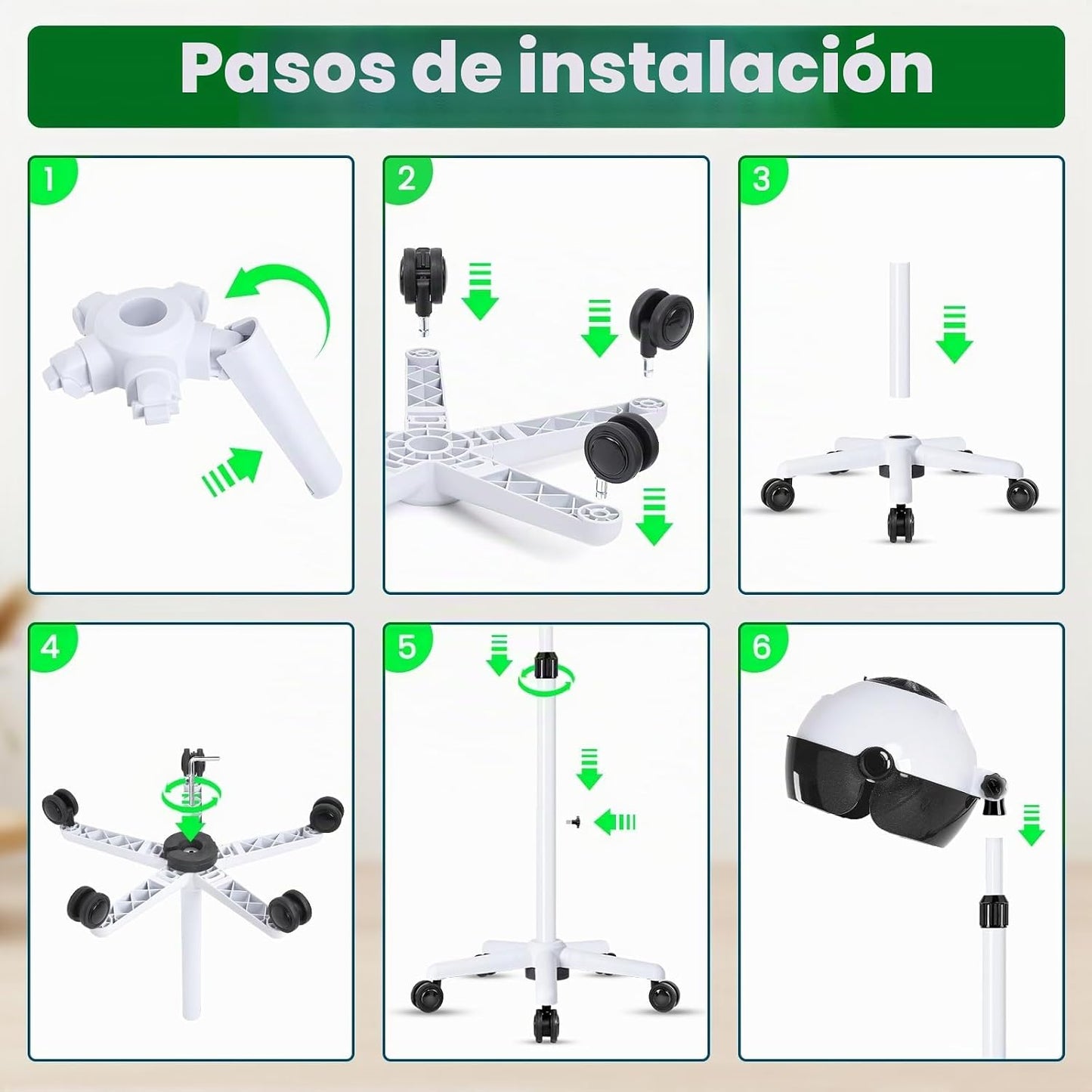 Chetunju Secador de pelo con capucha, secador de pelo vertical con...