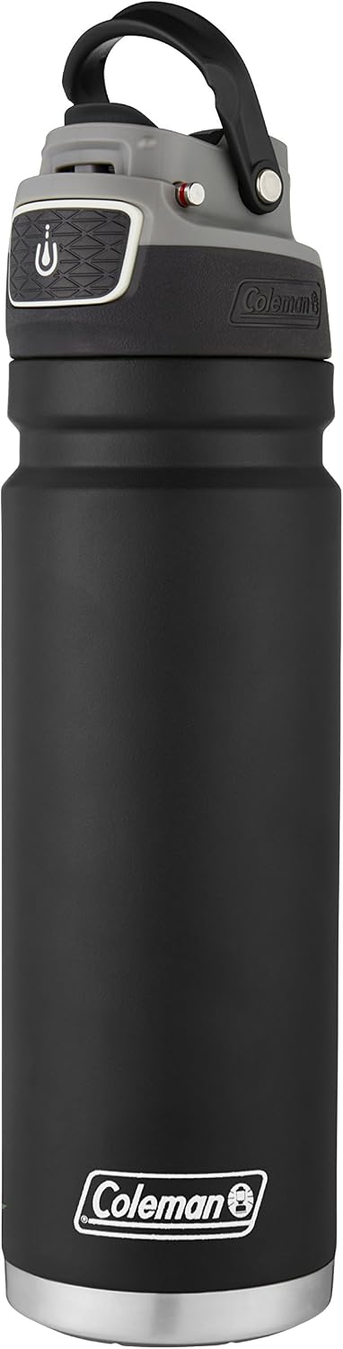 Coleman Autoseal FreeFlow - Botella de agua de acero inoxidable, co...