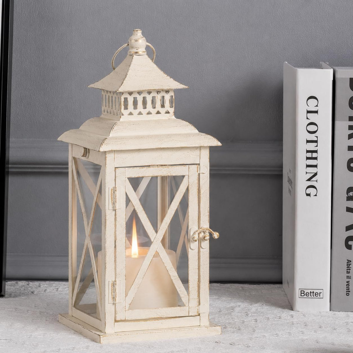 DECORKEY Farol decorativo para interiores y exteriores, decoración...
