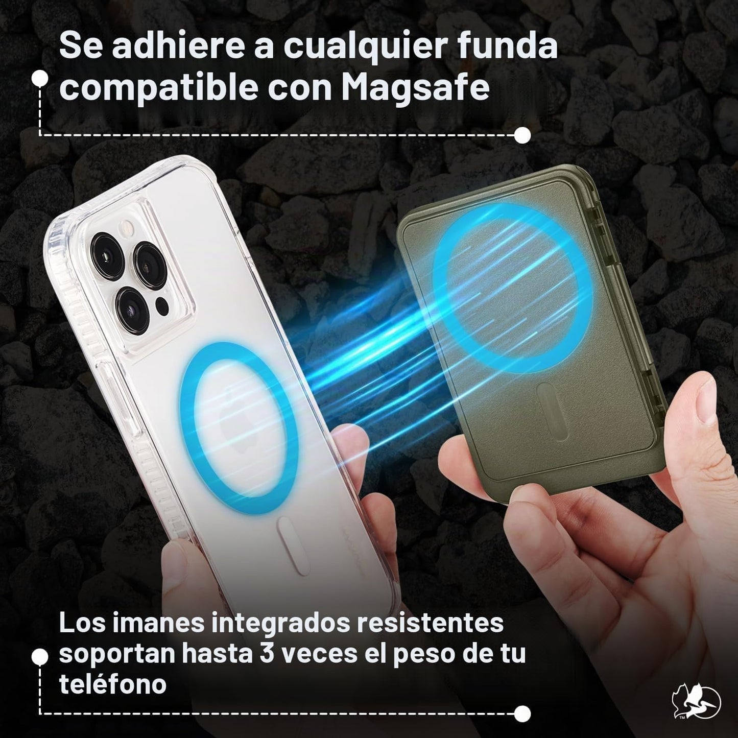 Pelican MagSafe Wallet para iPhone - Cartera magnética delgada para...