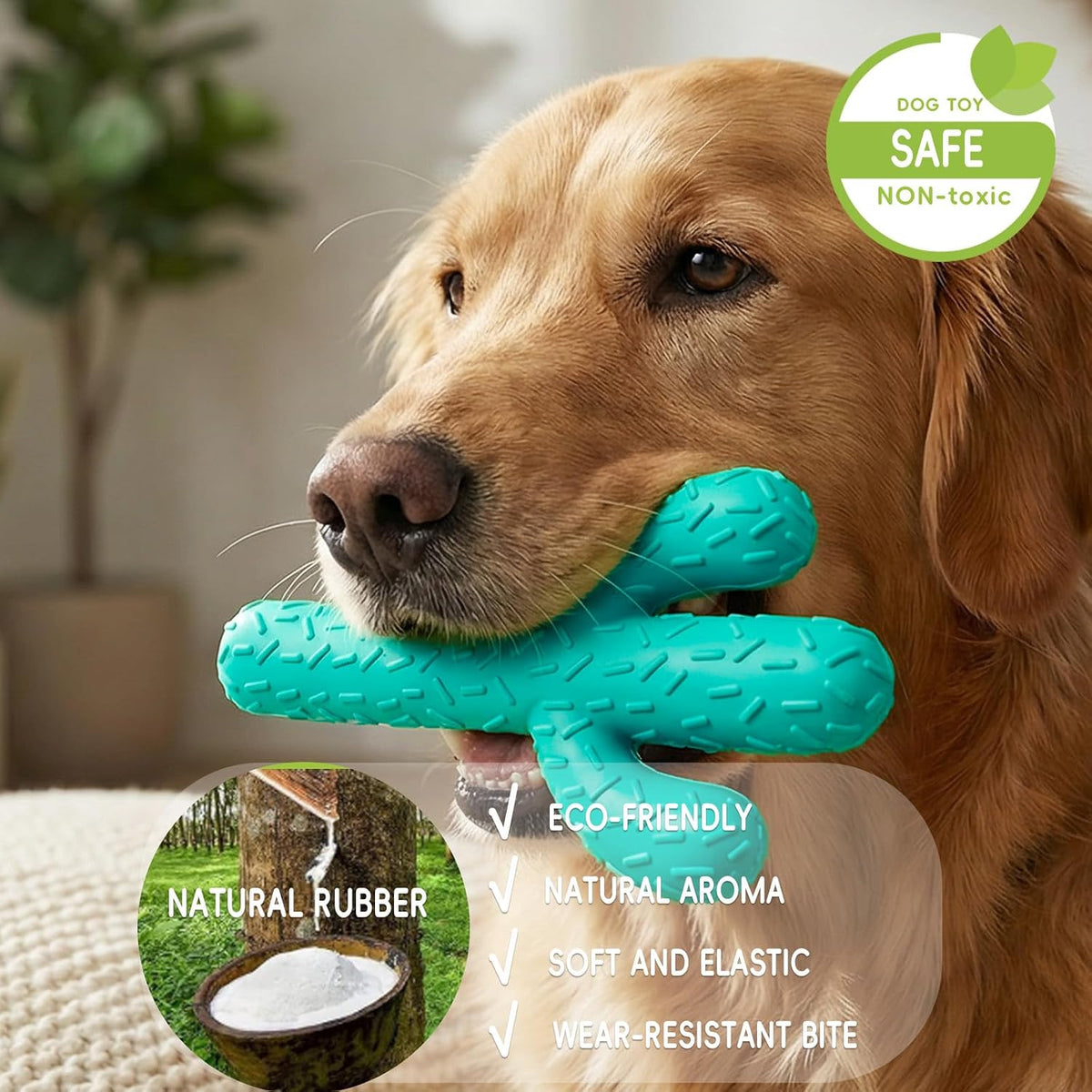MewaJump Juguetes masticables para perros, juguetes de goma durader...