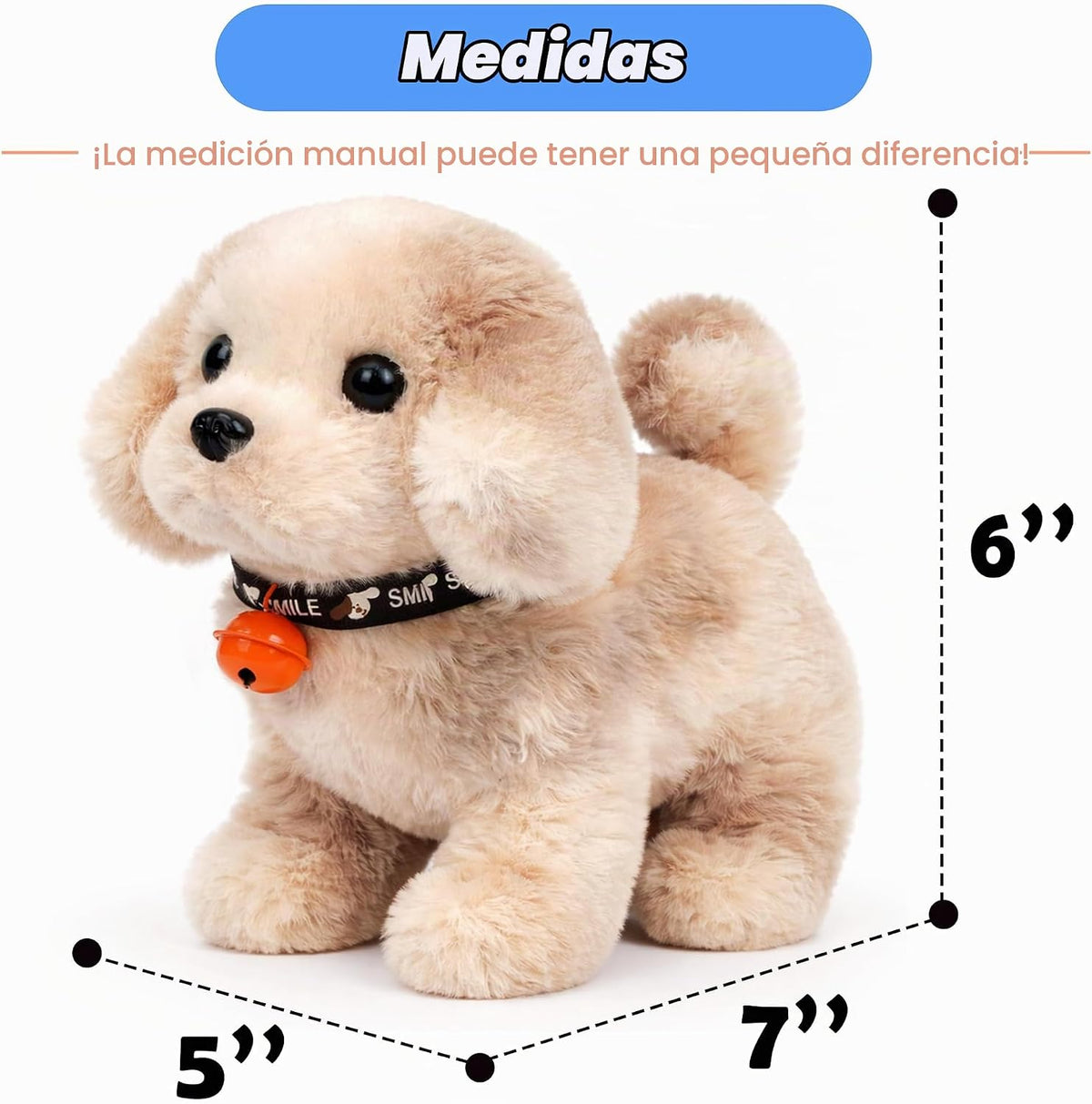 Hopearl Walking Point Dog - Juguete electrónico interactivo de pelu...