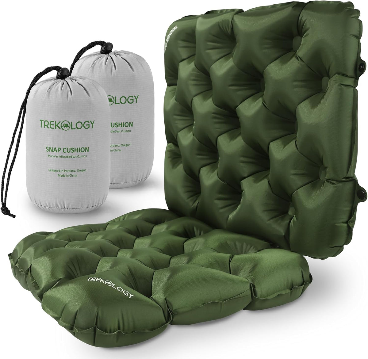 TREKOLOGY Cojín inflable para asiento de estadio para viajes aéreos...