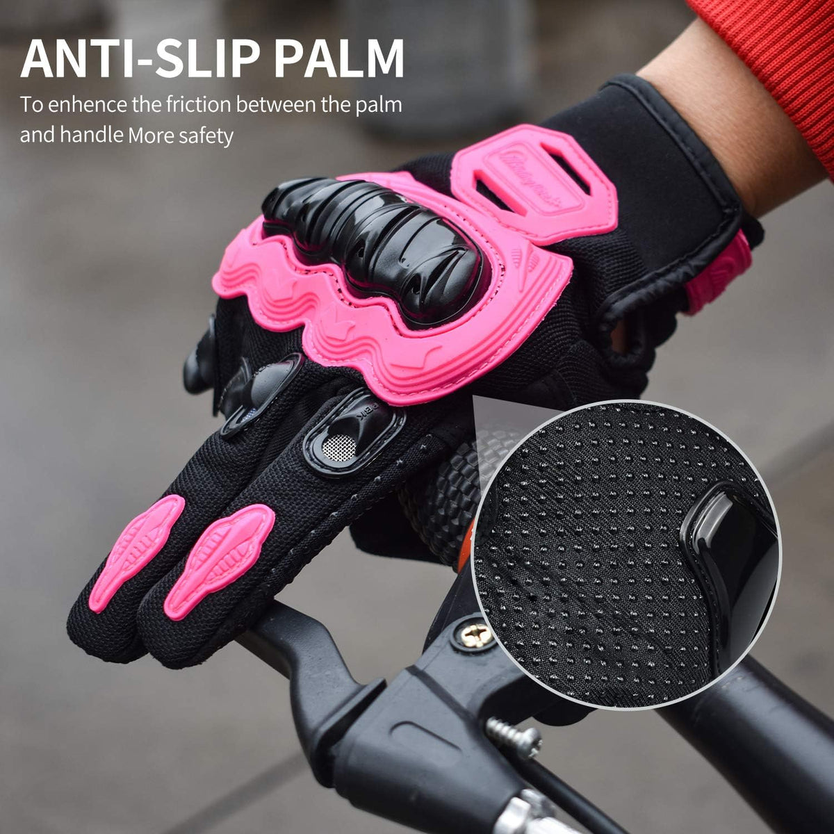 ELCYCO - Guantes de motocicleta para mujer con pantalla táctil, par...