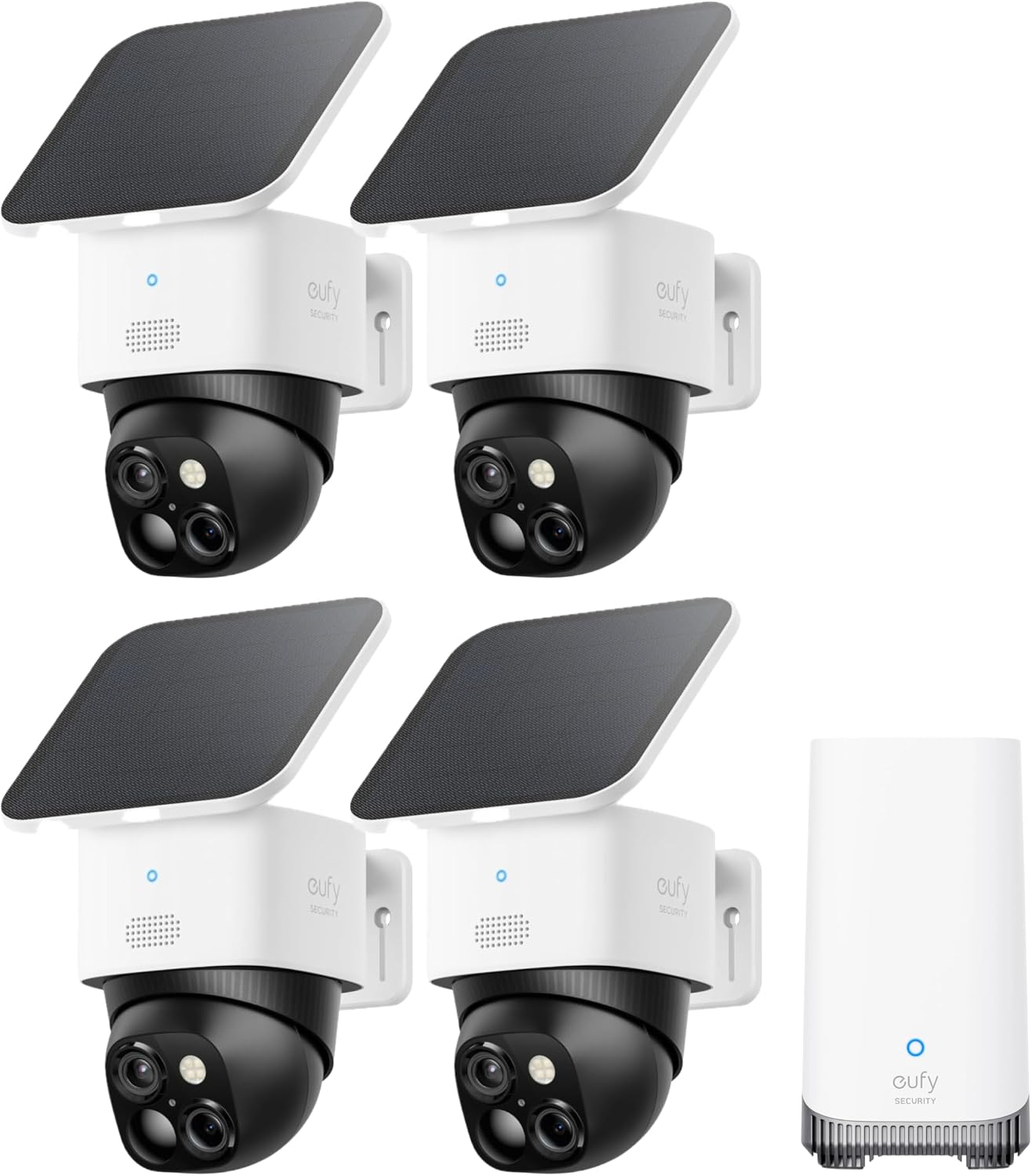 eufy Security SoloCam S340, kit de 4 cámaras, cámara de seguridad s...