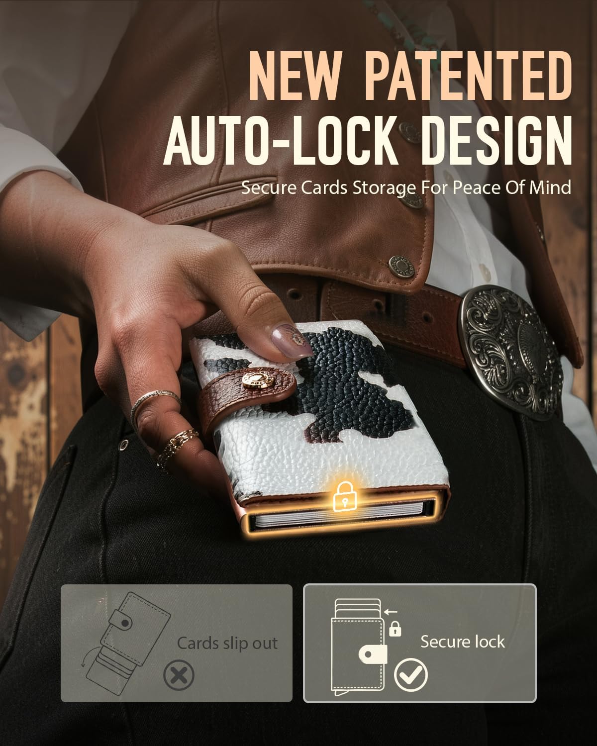 LORZOR Cartera de mujer con bloqueo RFID para mujer, tamaño pequeño...