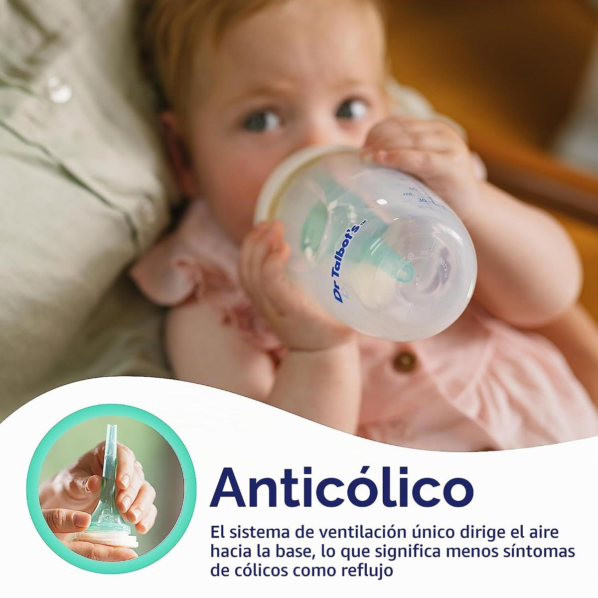 Dr. Talbot's Botellas anticólicos - 6 oz - Paquete de 4 | Bono...