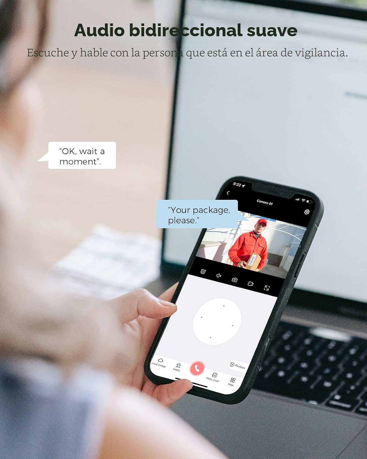 Hiseeu Sistema de cámara de seguridad inalámbrica de 5MP con 12 cám...