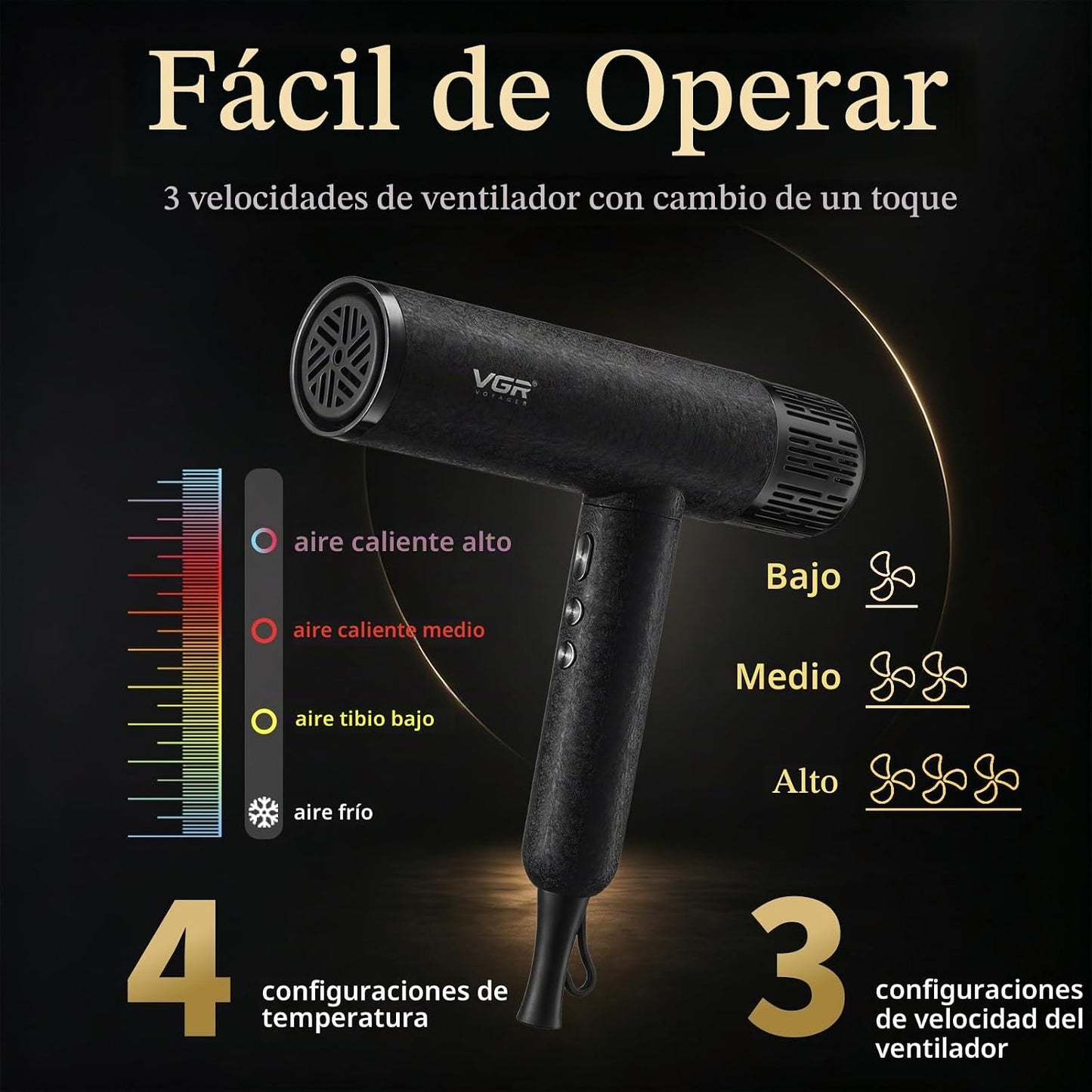 VGR 640 S4 Combo de peluquero profesional 4 en 1 para hombres, cort...