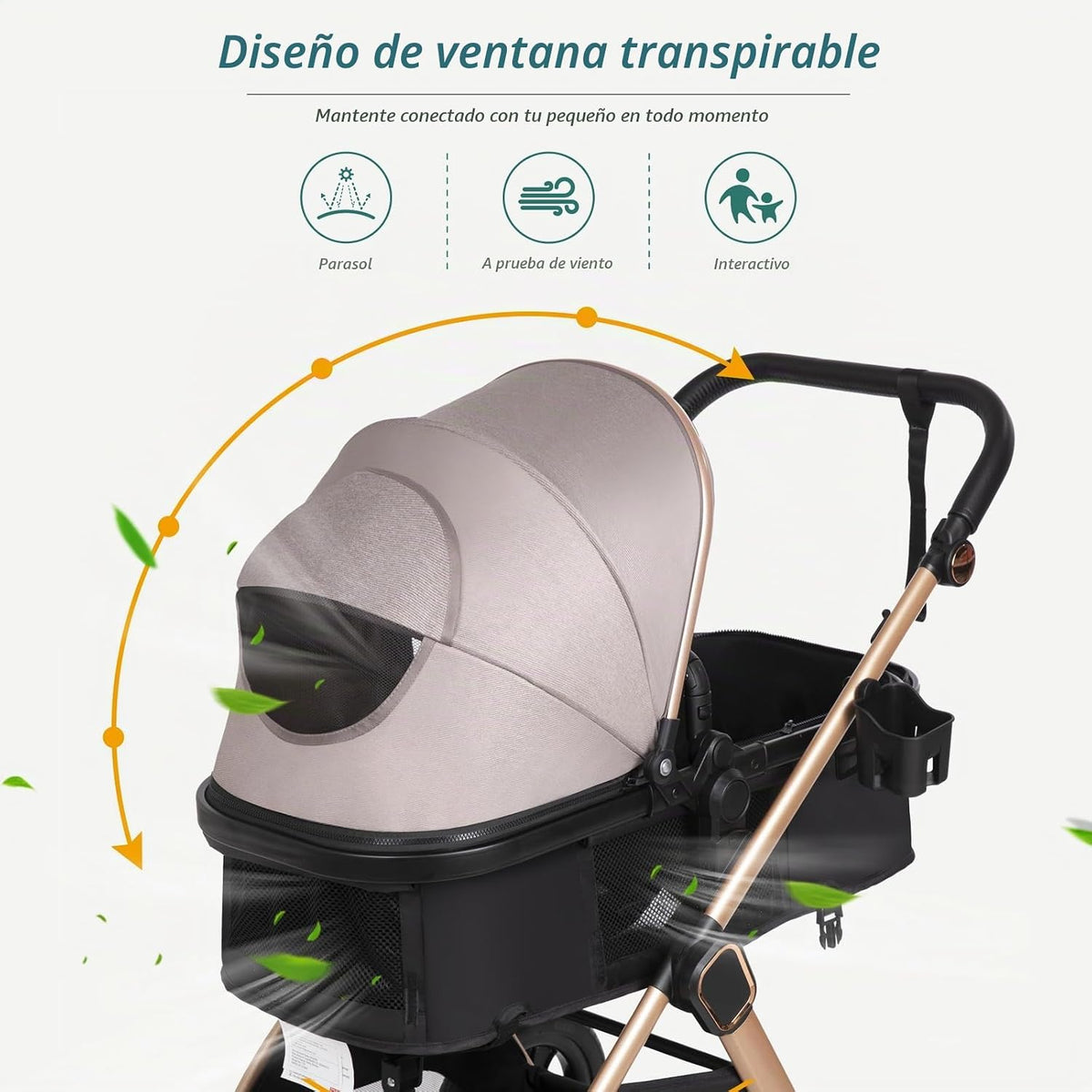 Cochecito convertible 6 en 1 para bebé con modo de cuna - Cochecito...