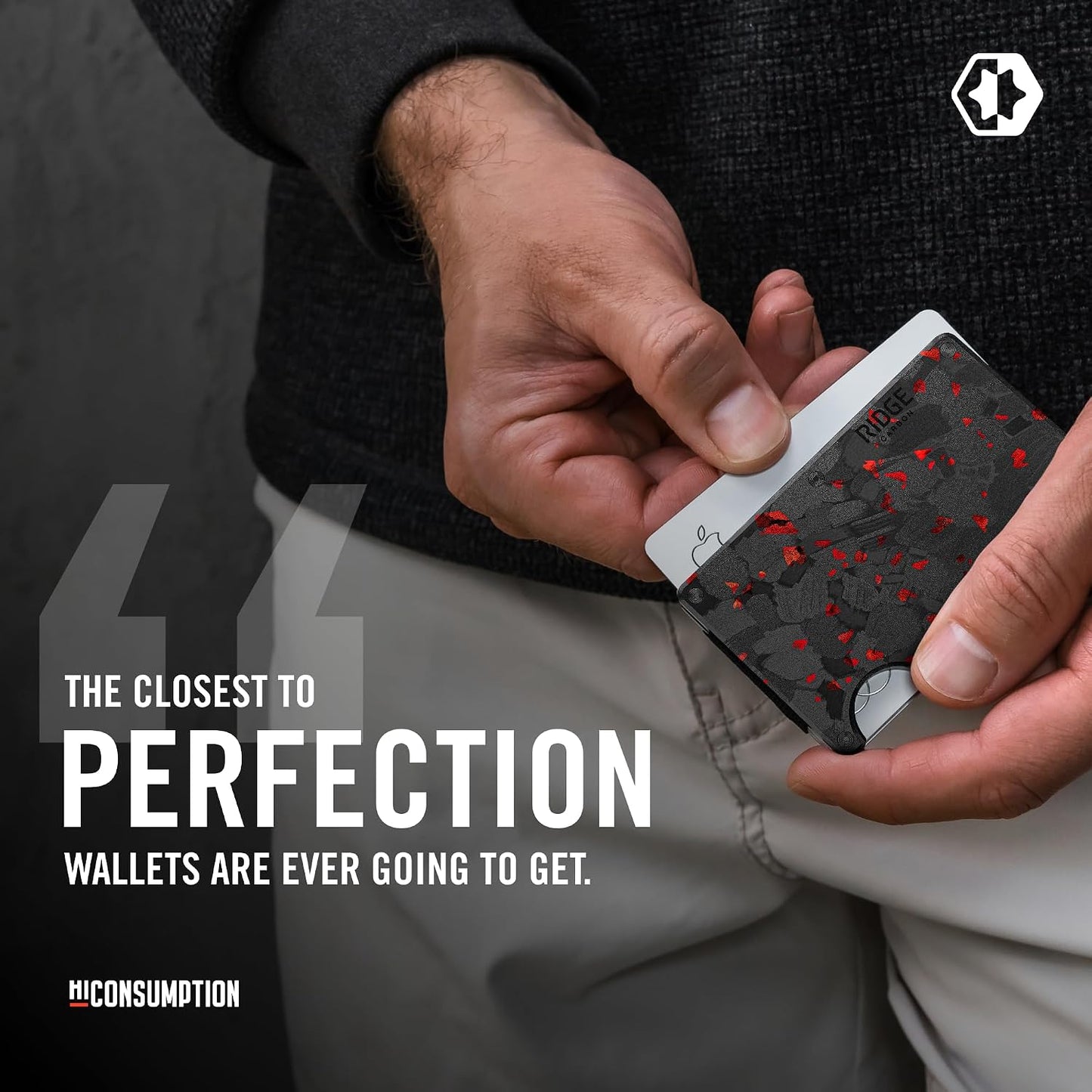 Cartera Ridge para Hombres - Cartera Delgada Minimalista Compacta y...