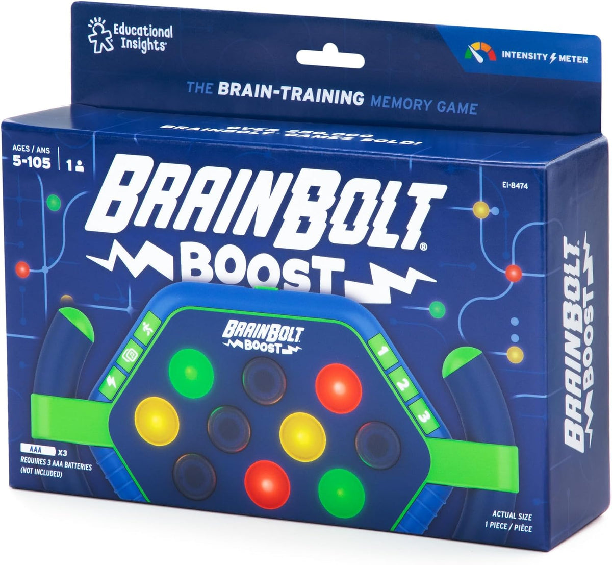 Educational Insights BrainBolt Boost - Juego de memoria con luz y s...