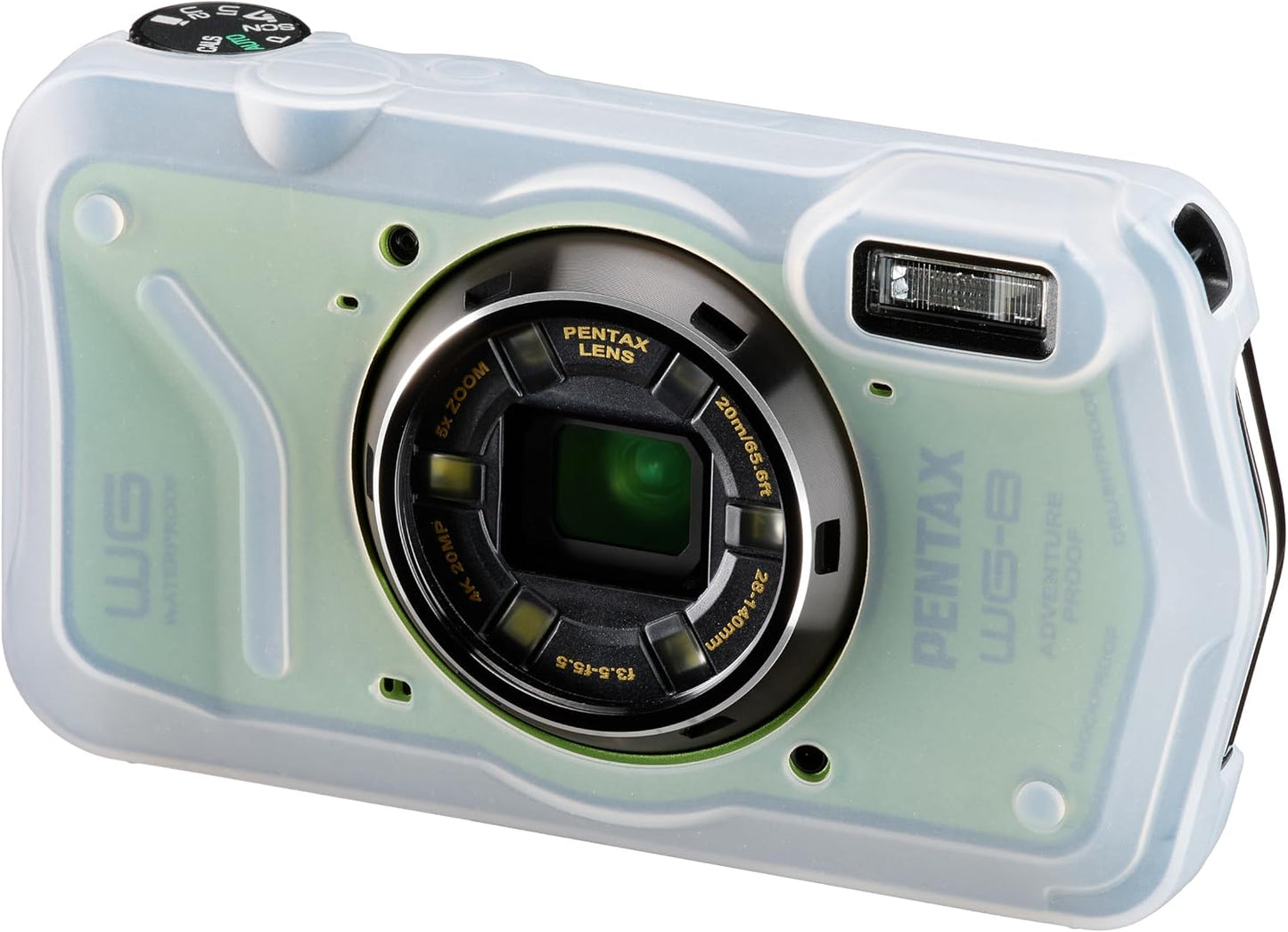 PENTAX WG-8 - Cámara de aventura verde para todo tipo de clima, con...