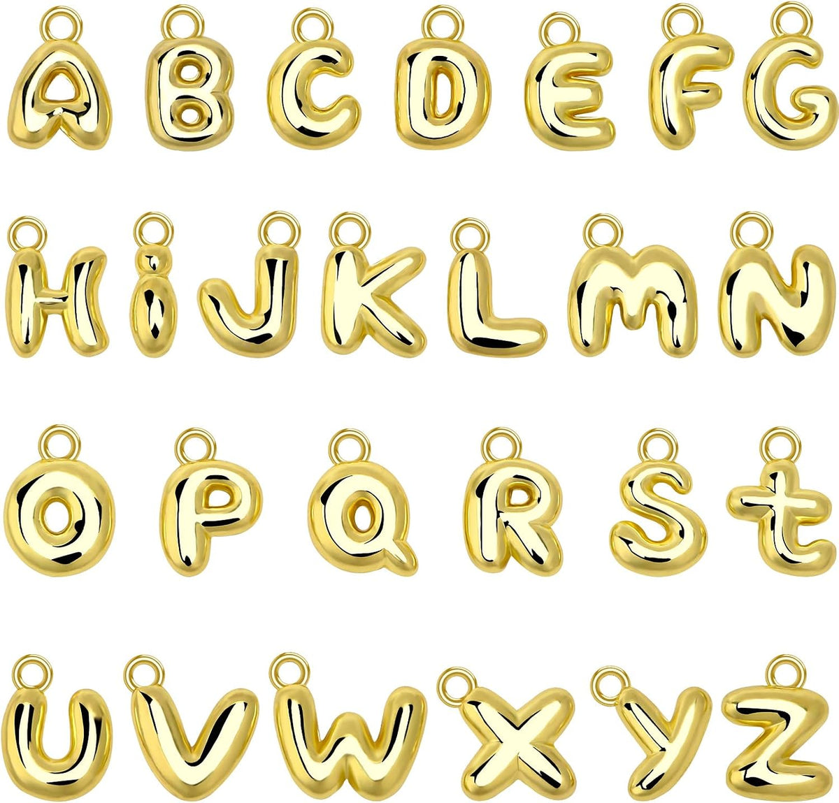 SANNIX - 26 dijes de letras, dije de letra inicial para hacer joyas...