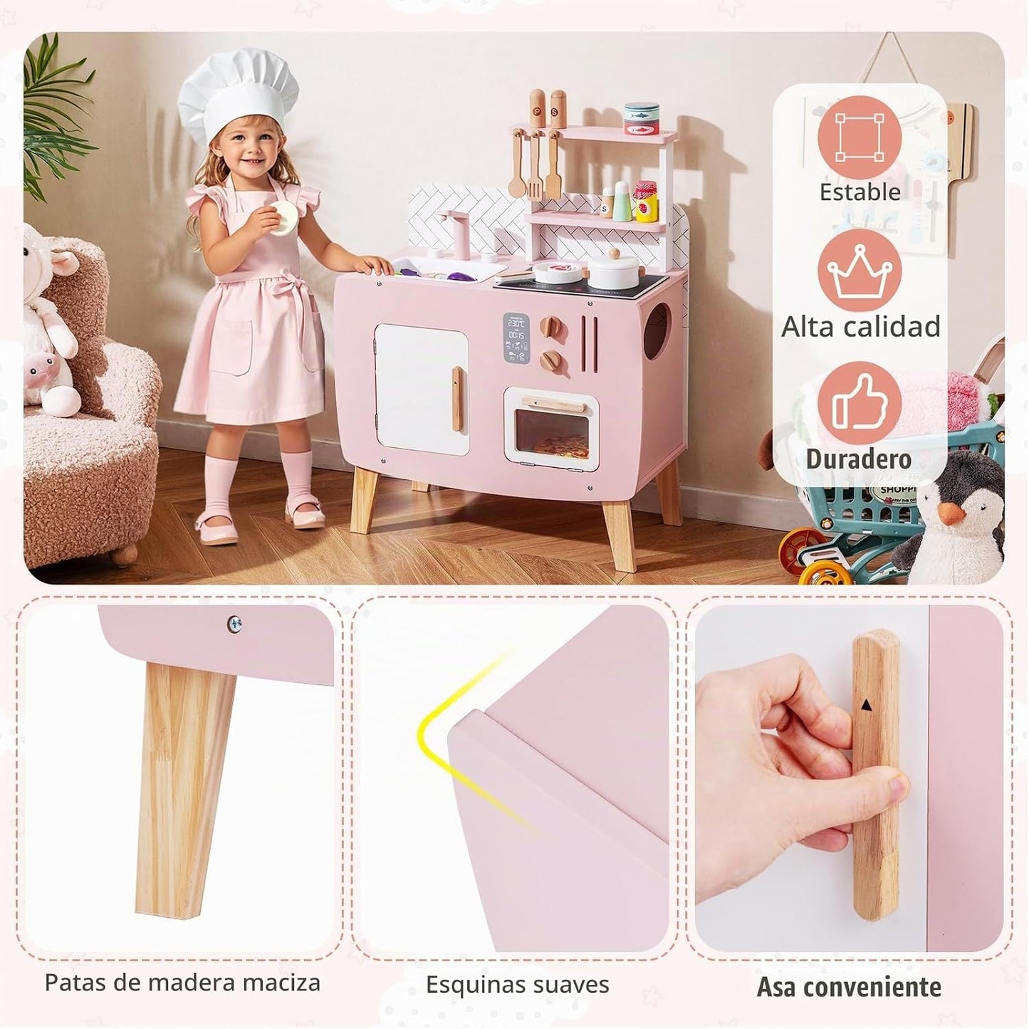 Costzon Juego de cocina para niños, juguete interactivo para niños...