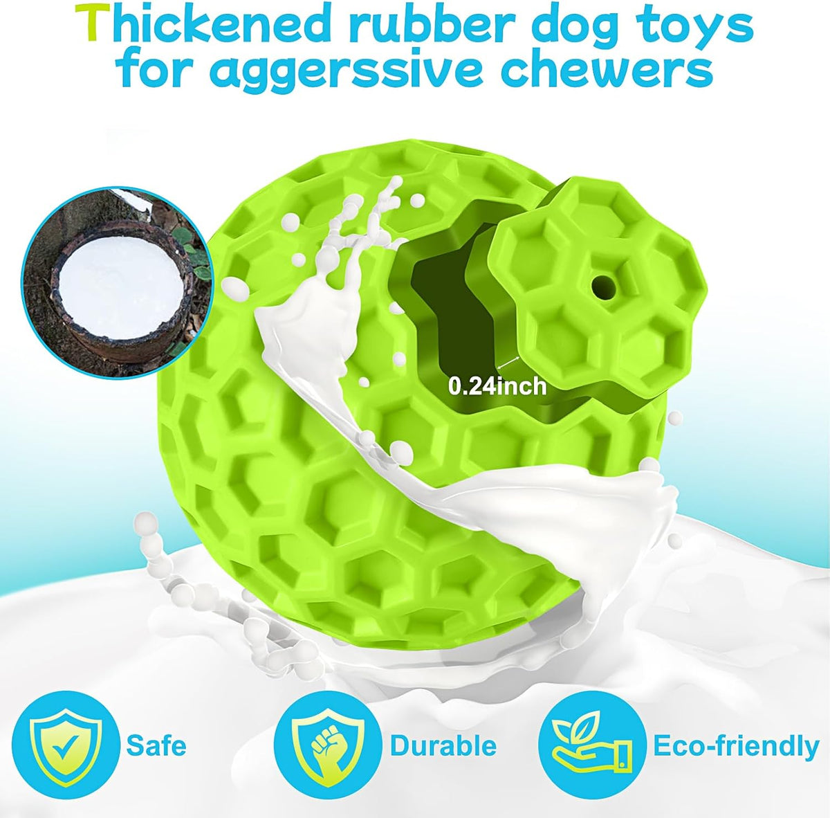 havit Pelotas chirriantes indestructibles para perros masticadores...