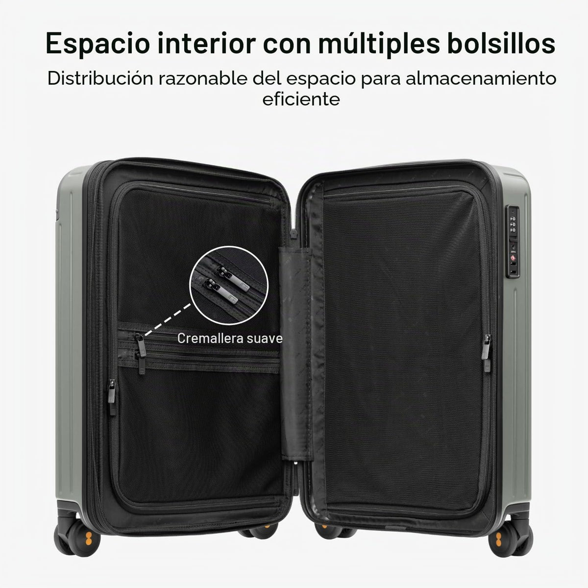 LEVEL8 Equipaje de mano aprobado por aerolíneas, maletas de carcasa...
