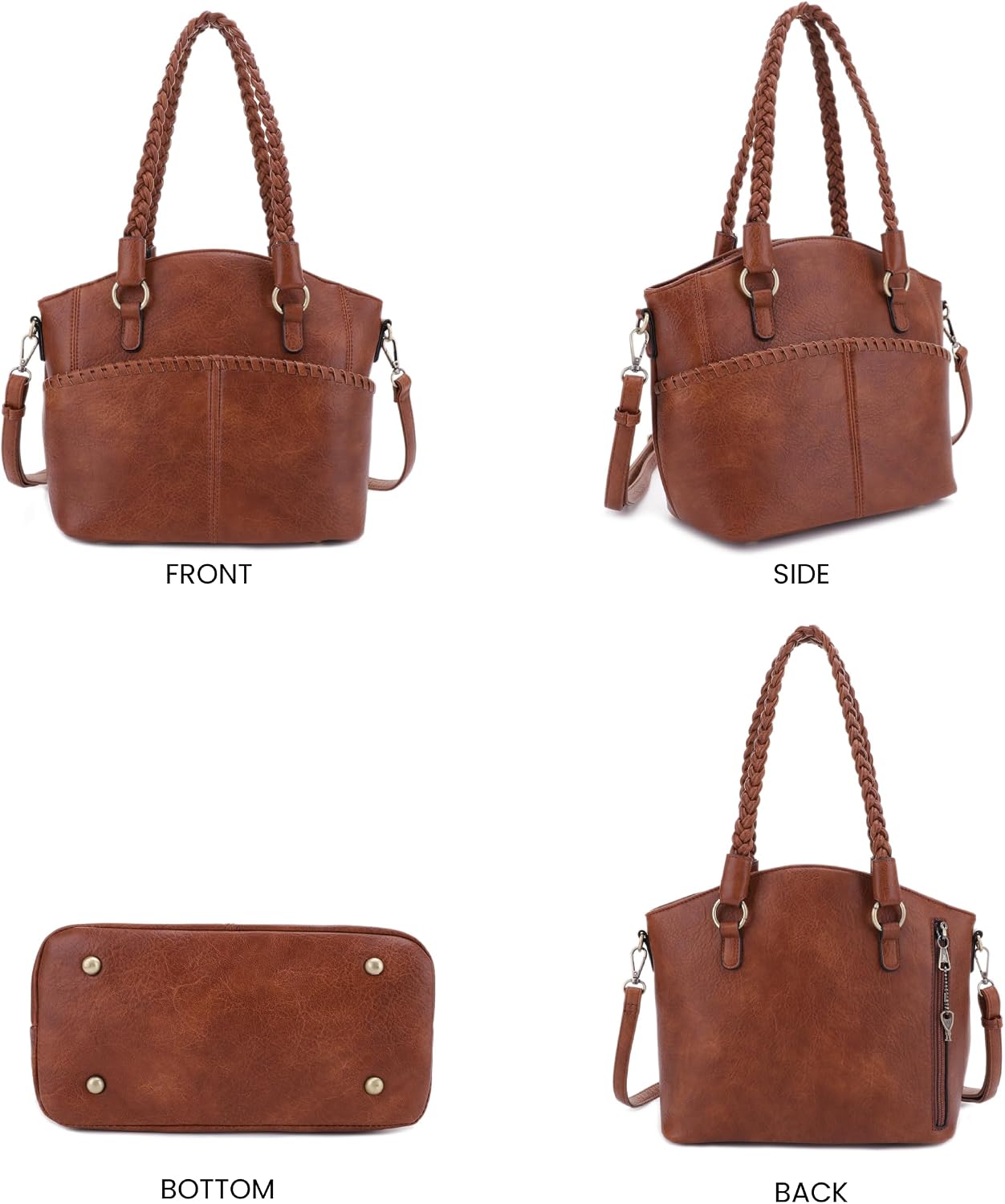 JESSIE &amp; JAMES Bella - Bolsas de mano ocultas para mujer con ce...
