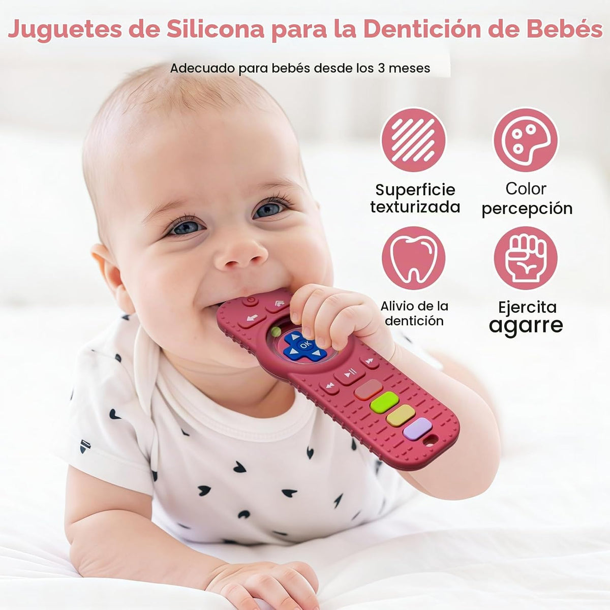 Suhunide Baby Rattles - Juguetes de dentición para bebés de 3 a 6 m...