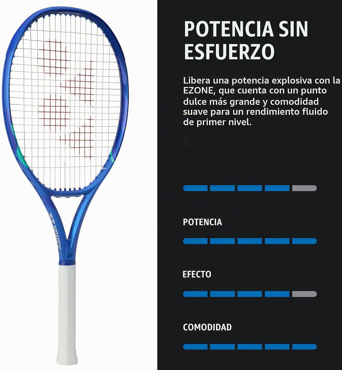 Yonex Raqueta de tenis Ezone 105 de 8ª generación
