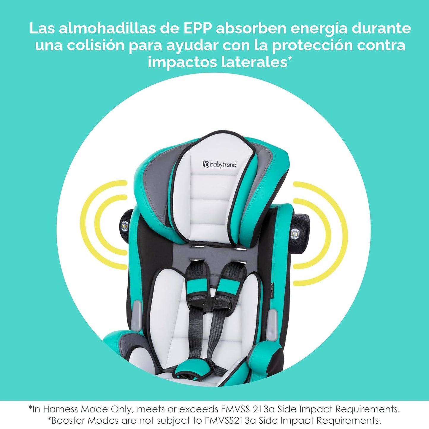 Baby Trend Hybrid SI 3 en 1 Asiento elevador combinado para coche c...