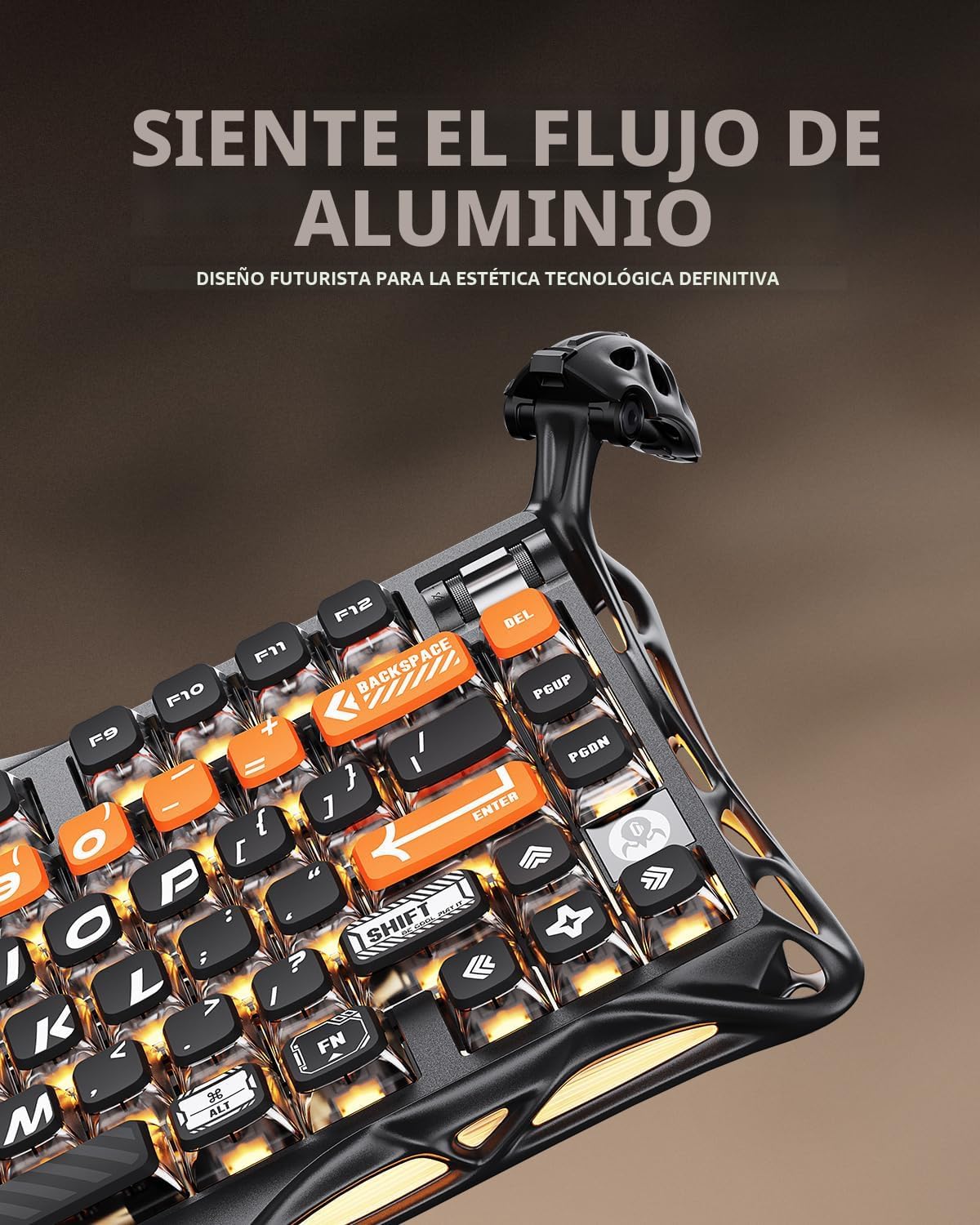 GravaStar Teclado mecánico inalámbrico Mercury K1 Pro para juegos,...