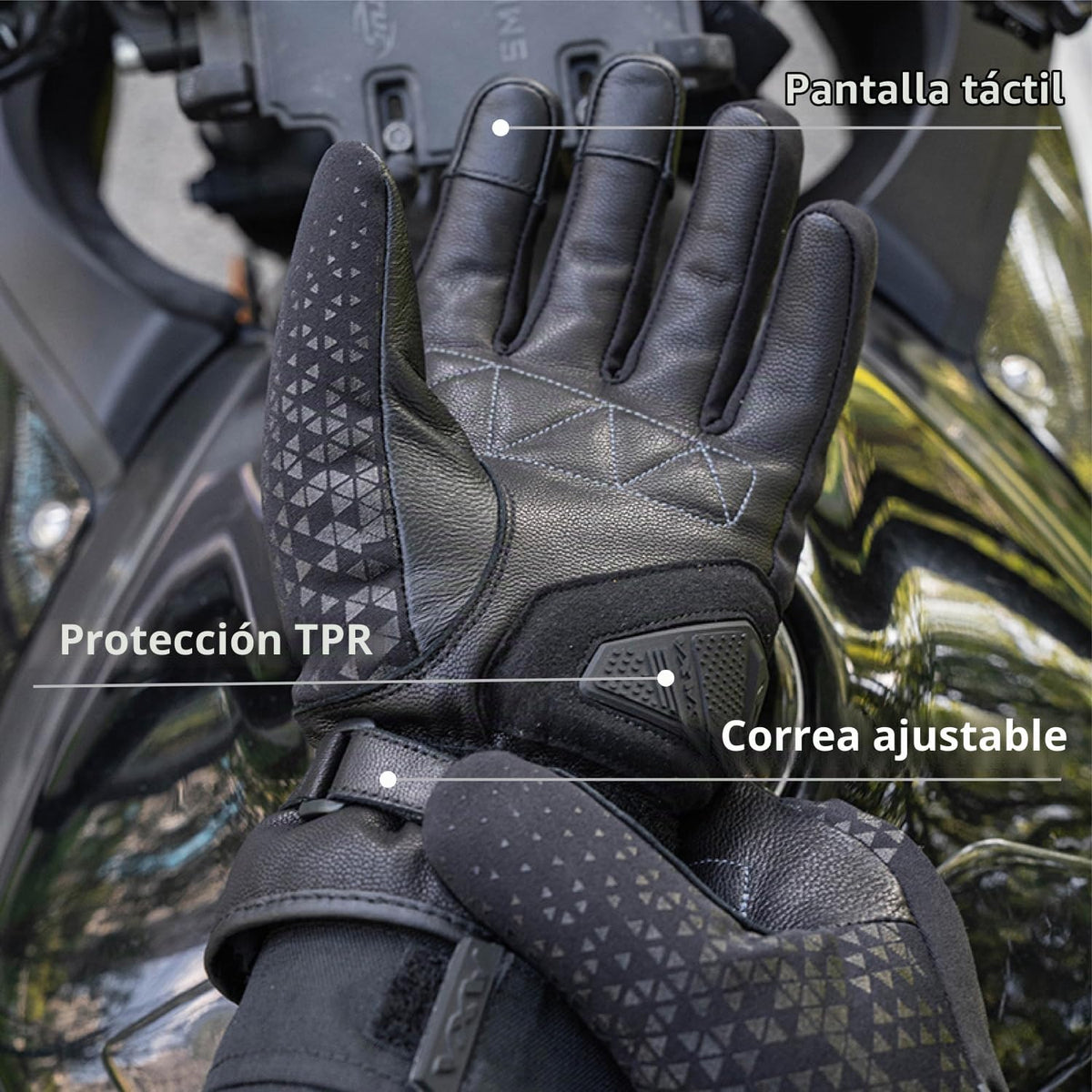 VXW Guantes de motocicleta de invierno para hombres y mujeres, impe...