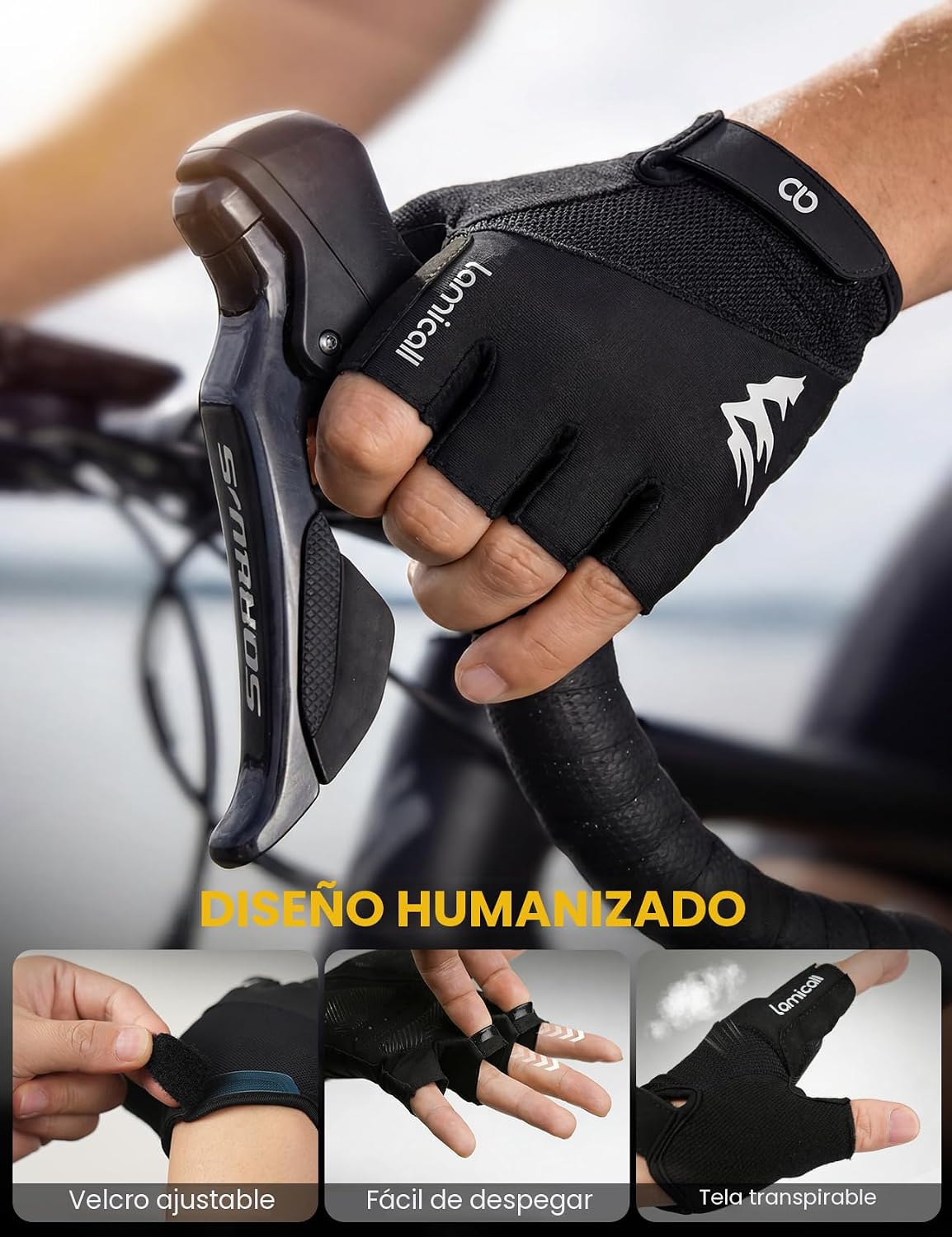 Lamicall Guantes de bicicleta para hombres y mujeres \u2013 [almoha...