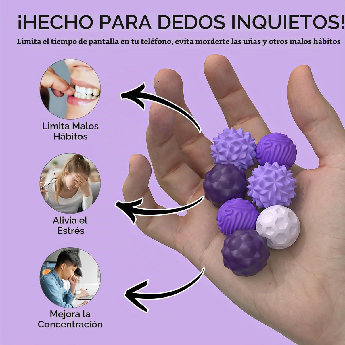 Pelotas magnéticas para adultos y adolescentes, juguetes silencioso...